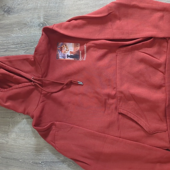 Christmas Denim & Flower Hoodie -  Men's - Picture 1 of 6